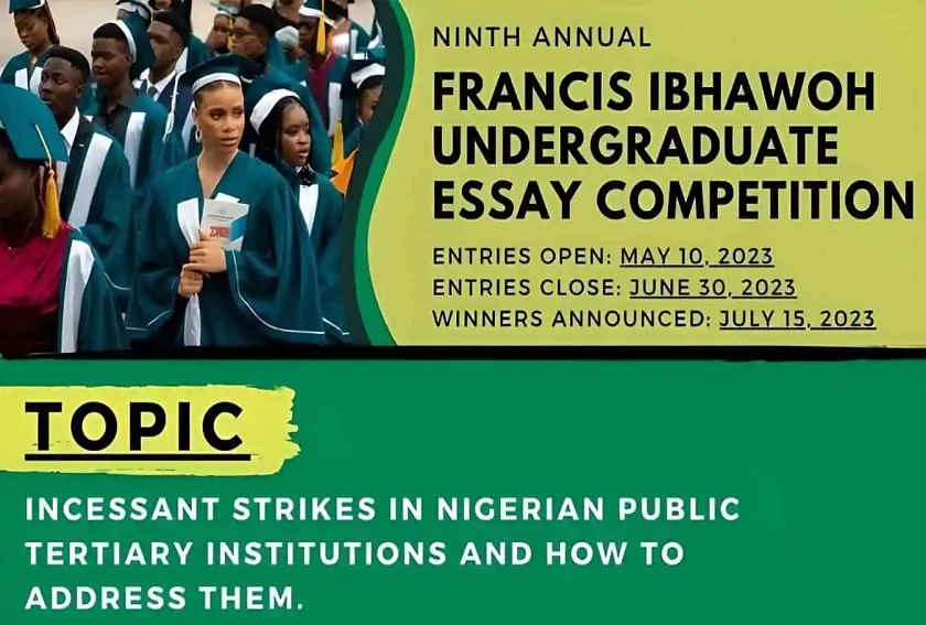 Francis Ibhawoh Essay Competition