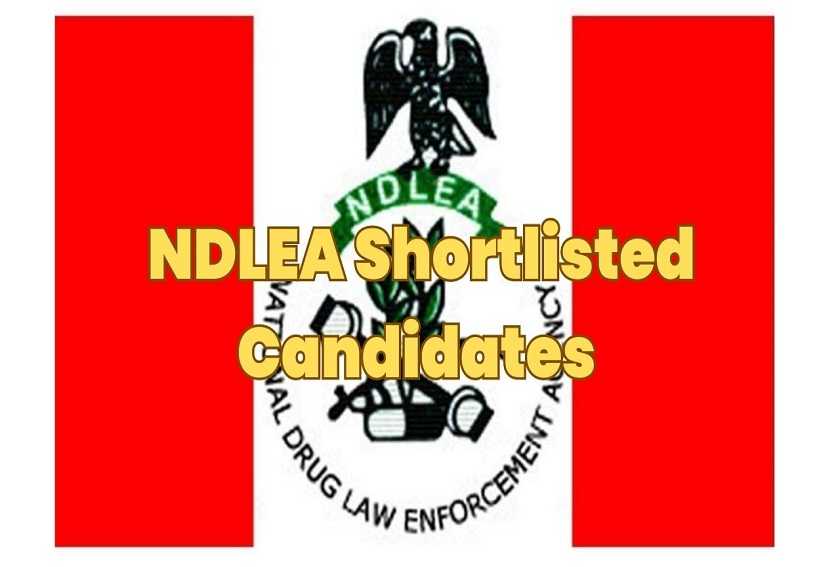 NDLEA Shortlisted Candidates 2023 PDF