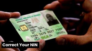 correct your nin